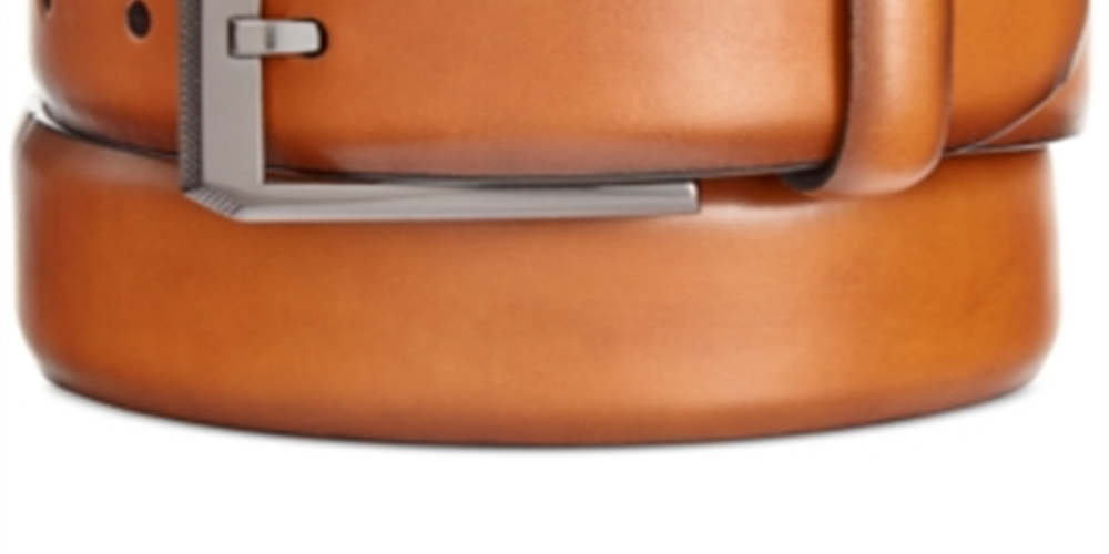 Cinto Alfani Masculino Feathe Edge Marrom Tamanho 32