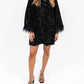 J.Marie - Britt Feather Sleeve Dress