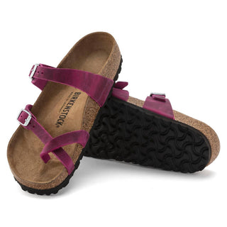 Birkenstock - Sandália feminina Mayari em couro oleado