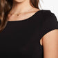 Chaser - BABY RIB SCALLOP EDGE SHORT SLEEVE TEE