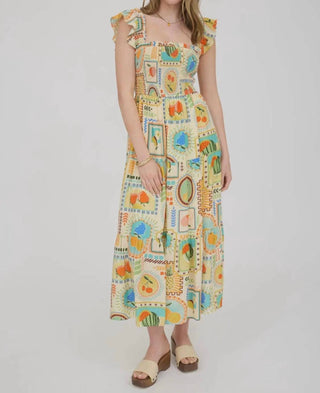 Blu Pepper - Vestido Patchwork Frutas