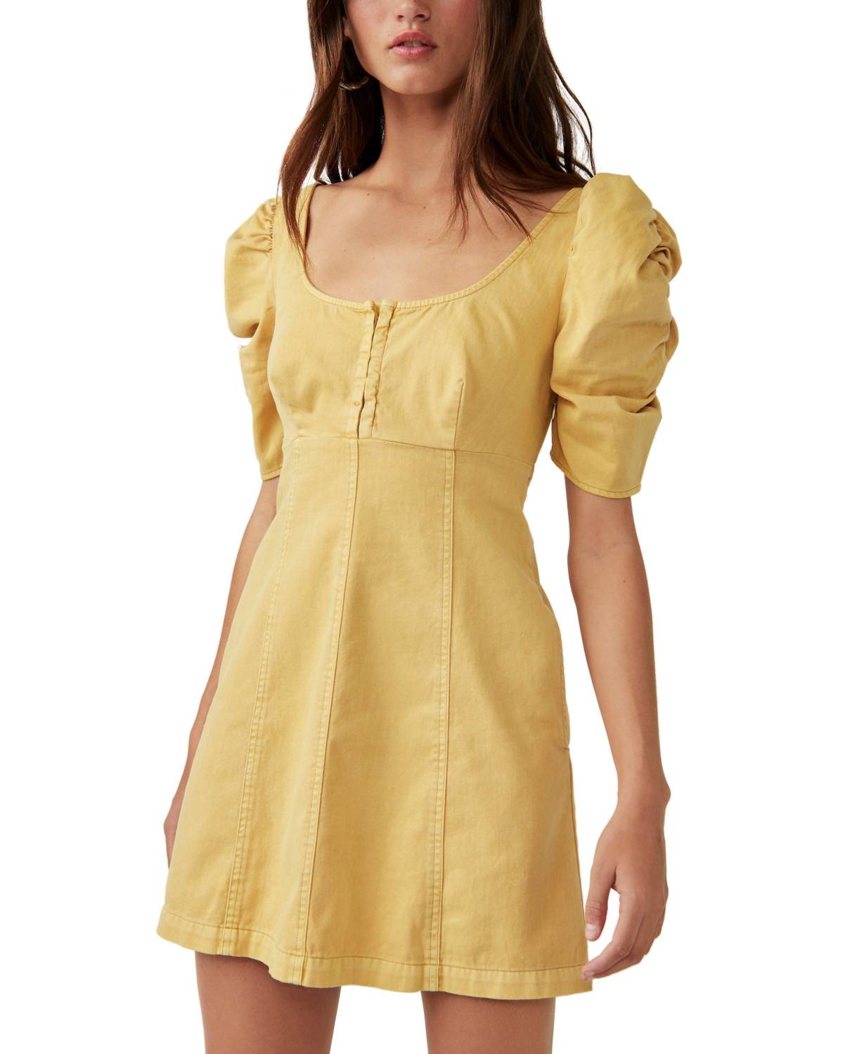 Free People - Cheyenne Denim Mini Dress