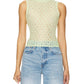 Frame - Mesh Mockneck Top