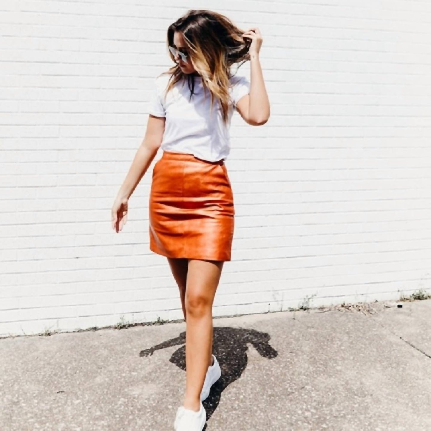 Topshop - Mini Faux Leather Skirt
