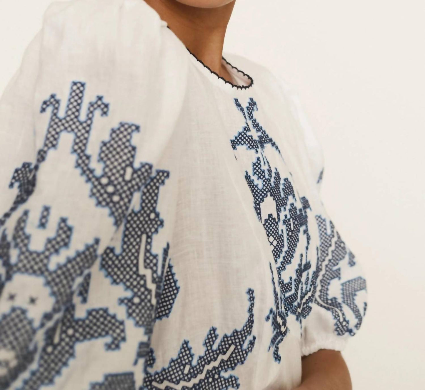 Alemais - Hazel Embroidered Midi Dress