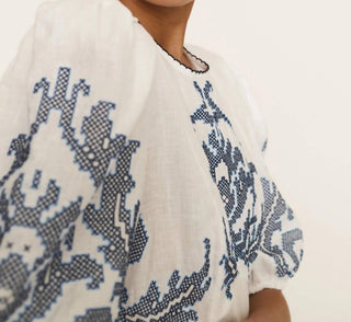 Alemais - Hazel Embroidered Midi Dress