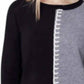 Charlie B - Color Block Sweater With Stitch Detail