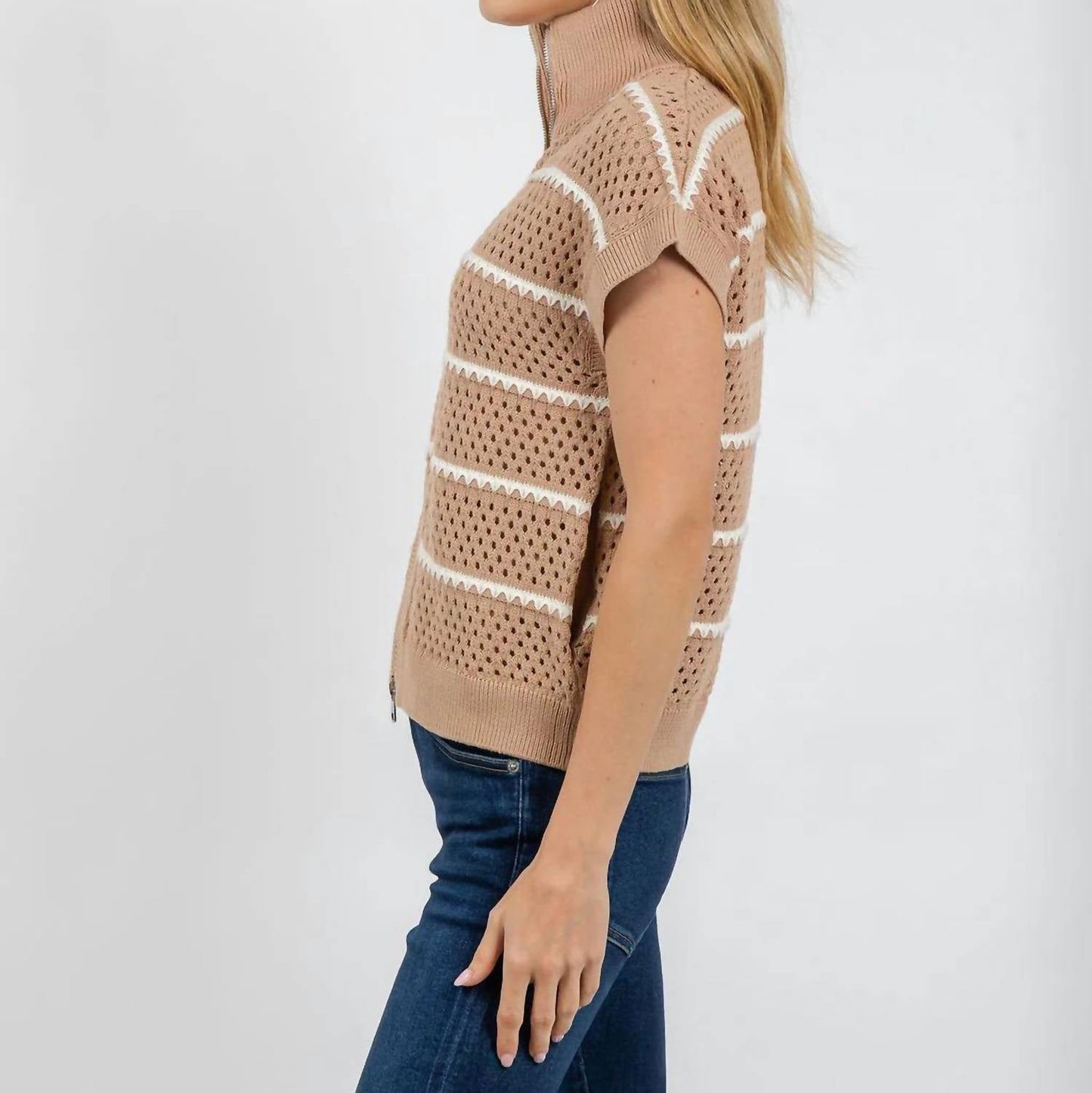 Varley - Haney Zip-through Knit Top