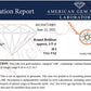 AGS Certified 10K Rose Gold 1/5 Cttw Bezel Set Round Diamond Solitaire 16-18" Adjustable Pendant Necklace (H-I Color, VS1-VS2 Clarity)