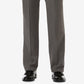 Calça social Haggar Cool 18 Pro Classic Fit, cintura expansível, plissada, elástica, tamanho cinza, 42x29