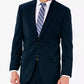 Haggar Men's Classic Regular Fit Stretch Sharkskin Suit Jacket Blue Size 46