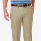 Calça social Haggar Cool 18 Pro Stretch Straight Fit com frente plana e tamanho 34x29 para homem