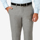 Calça social Haggar masculina slim fit com elasticidade em 4 direções e frente plana, cinza, tamanho 32x32