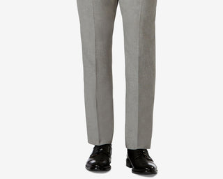 Calça social Haggar masculina slim fit com elasticidade em 4 direções e frente plana, cinza, tamanho 32x32
