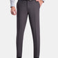 Calça social Haggar masculina Premium Comfort Slim Fit Performance Stretch com frente plana, cinza, tamanho 34x30