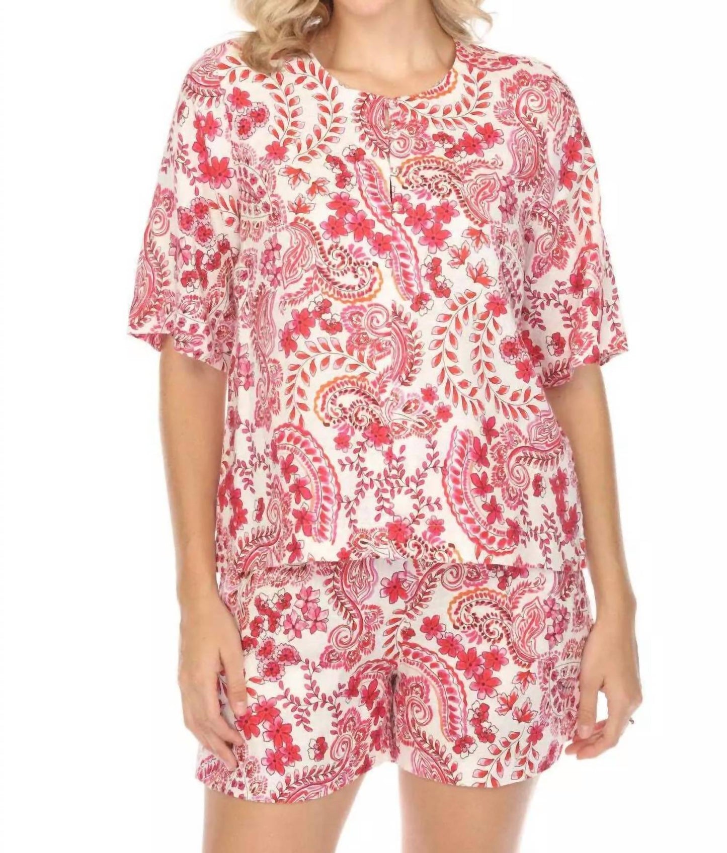 Johnny Was - Neck Button Blouse