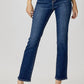 Risen - Mid Rise Ankle Straight Slim Jeans