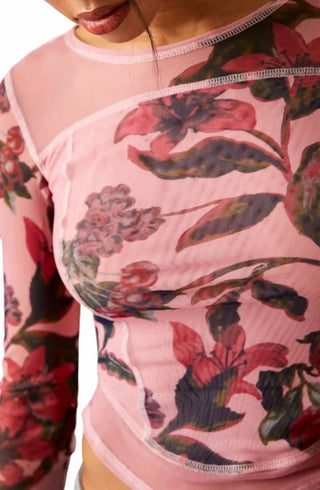 Free People - Top de malha com babados Bettys Garden