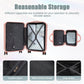 2-Piece ABS Spinner Wheel Luggage Set with Combination Lock