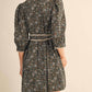 &Merci - Puff Sleeve Floral Mini Dress