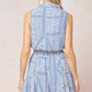 Entro - Mock Wrap Top Short Dress