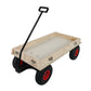 Children's and Garden Wooden Carriage with All-Terrain Inflatable Wheels