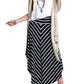 Umgee - Bohemian Striped Midi Skirt