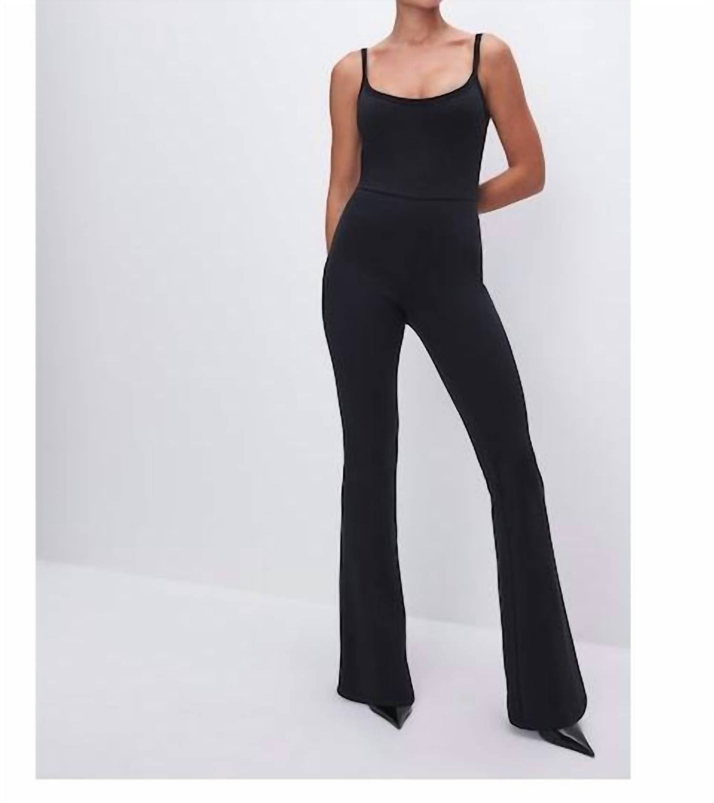 Good American - Compression Terry Scoopneck Jumpsuit