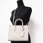 Michael Kors - Women's Mirella Canvas Shopper Crossbody Handbag Purse Small