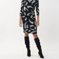 Joseph Ribkoff - Abstract V-Neckline Dress