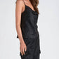 Elan - Cowl Neck Shimmer Cami Top