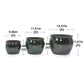 3 Pieces Ceramic Flowerpot Planter for Patio, Garden or Windowsills
