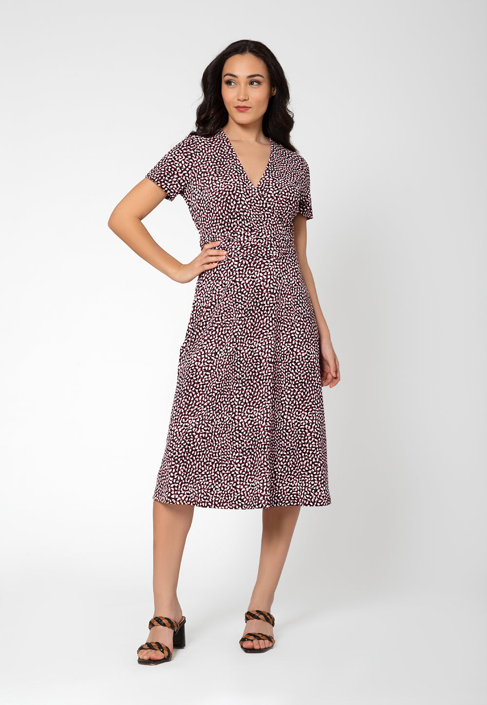 Vestido Midi Amiya Feminino Leota Preto Tamanho XX-Grande