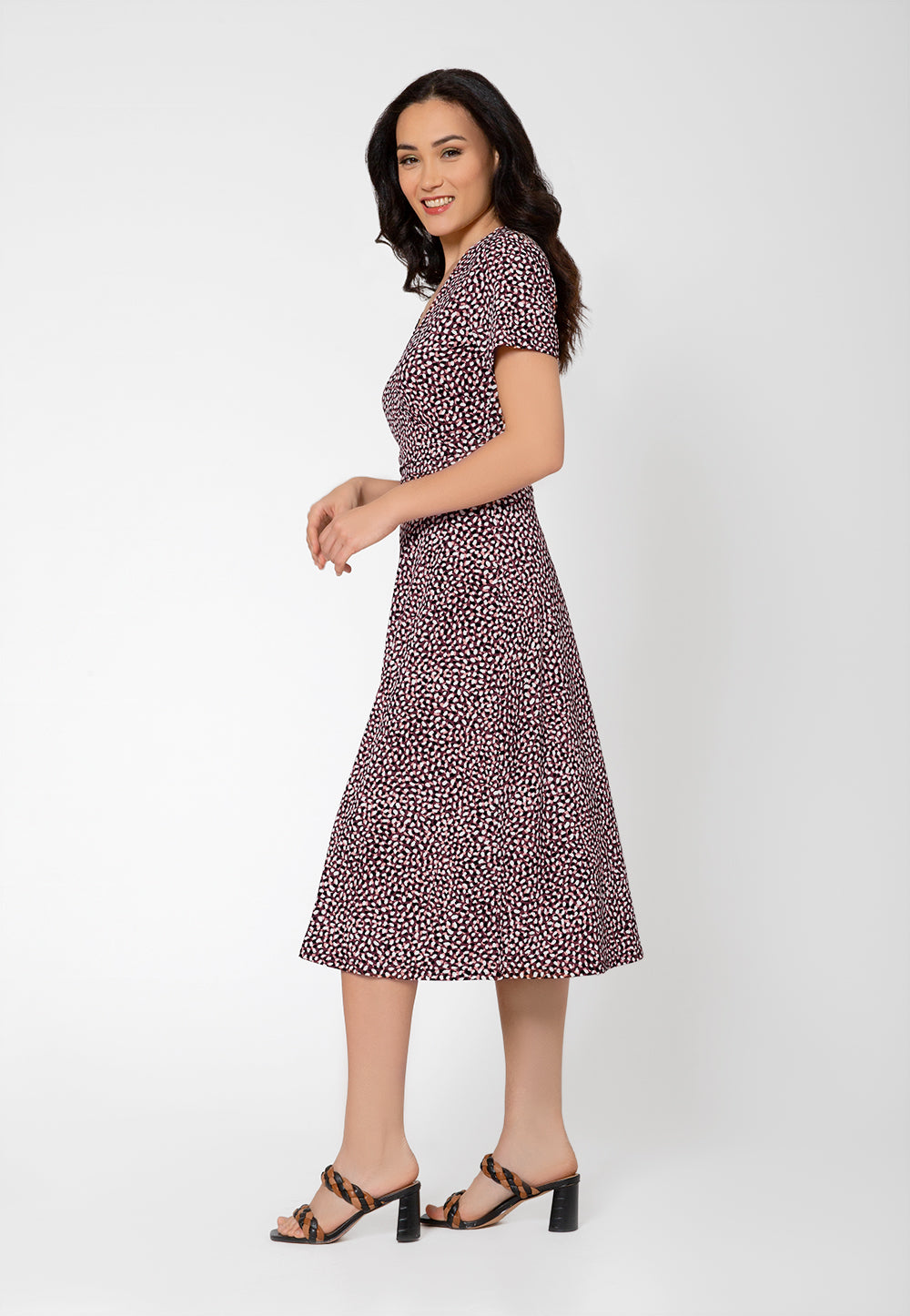 Vestido Midi Amiya Feminino Leota Preto Tamanho XX-Grande