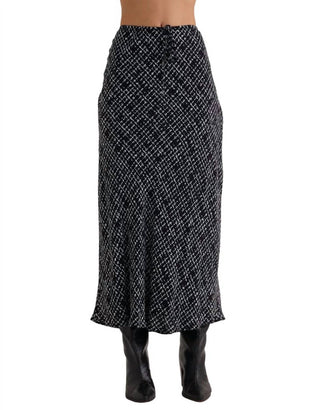 Bella Dahl - Bias Skirt With Tie Grid Print