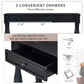 TREXM 63" Long Console Table with Drawers and Shelf