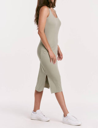 Another Love - Vestido midi com fenda lateral Britta