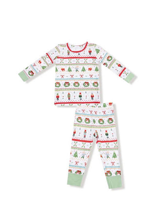 Angel Dear - Boys' Nutcracker Fair Isle Loungewear Set