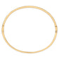 14K Yellow Gold 1/3 Cttw Diamond Half Eternity Bangle Bracelet (I-J Color, I2-I3 Clarity) - 7.75" Inches