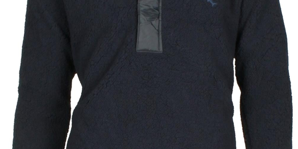 Tommy Bahama Masculino Anchor Bay Quarter Zip Hoodie Azul Tamanho Grande