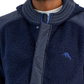 Tommy Bahama Masculino Anchor Bay Quarter Zip Hoodie Azul Tamanho Grande