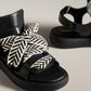 All Black - Women's Bowlace Sandal