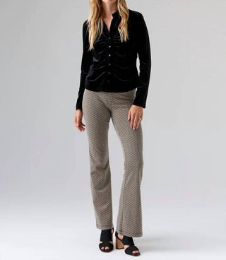 Santuário - Blusa de veludo Dreamgirl com botões