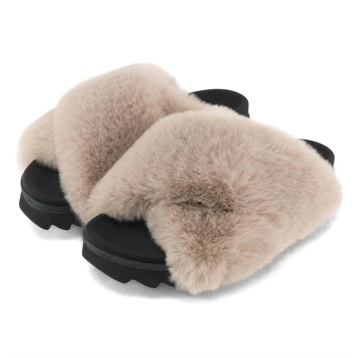 Roam - Women's Cloud Slippers With Faux Fur