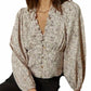 Self Contrast - Floral Top