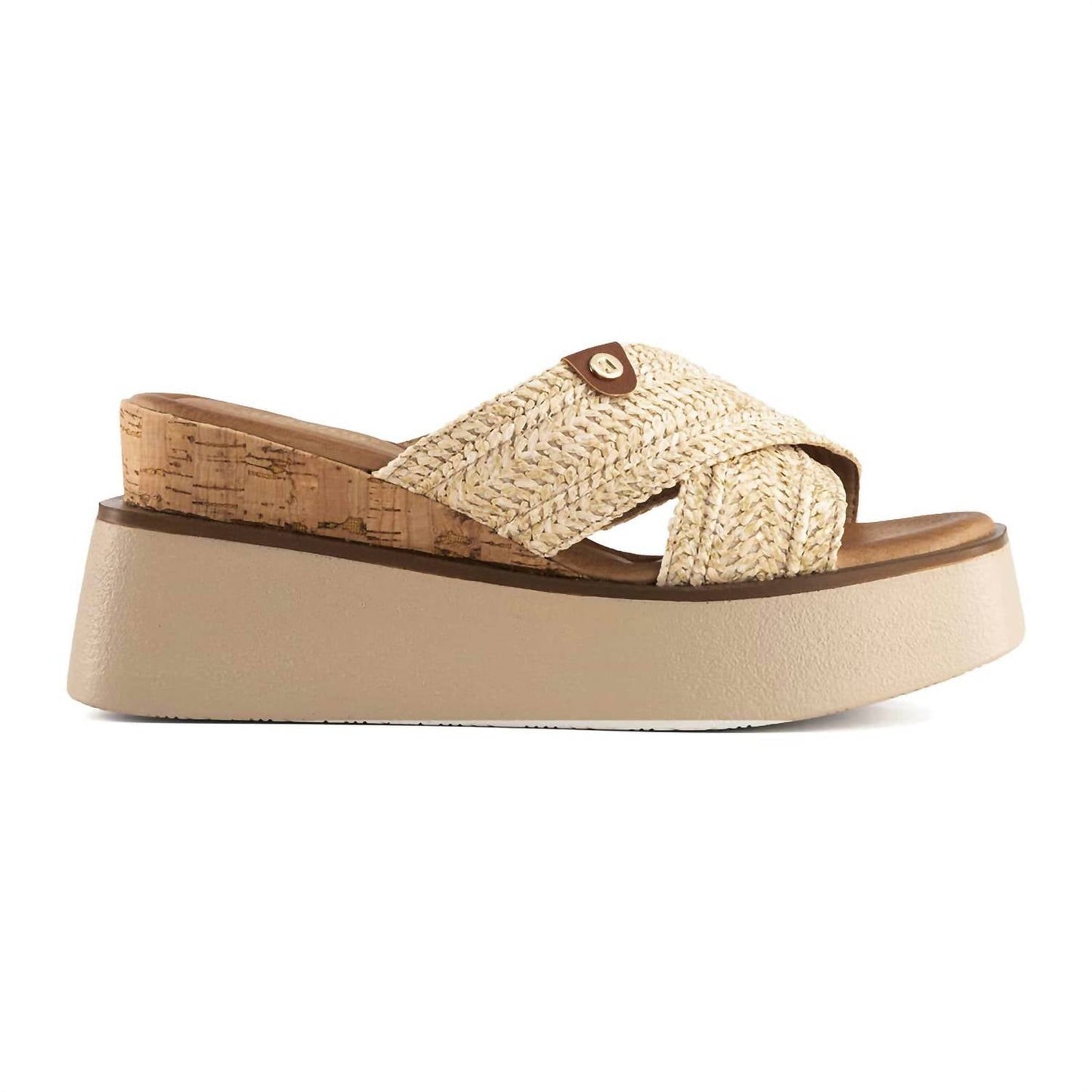 Andrea - Women's Criss Cross Platform Wedge Sandals