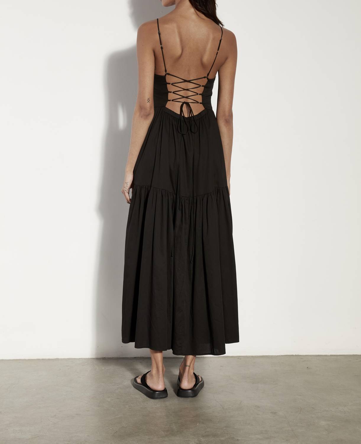 Enza Costa - OPEN BACK TIERED DRESS