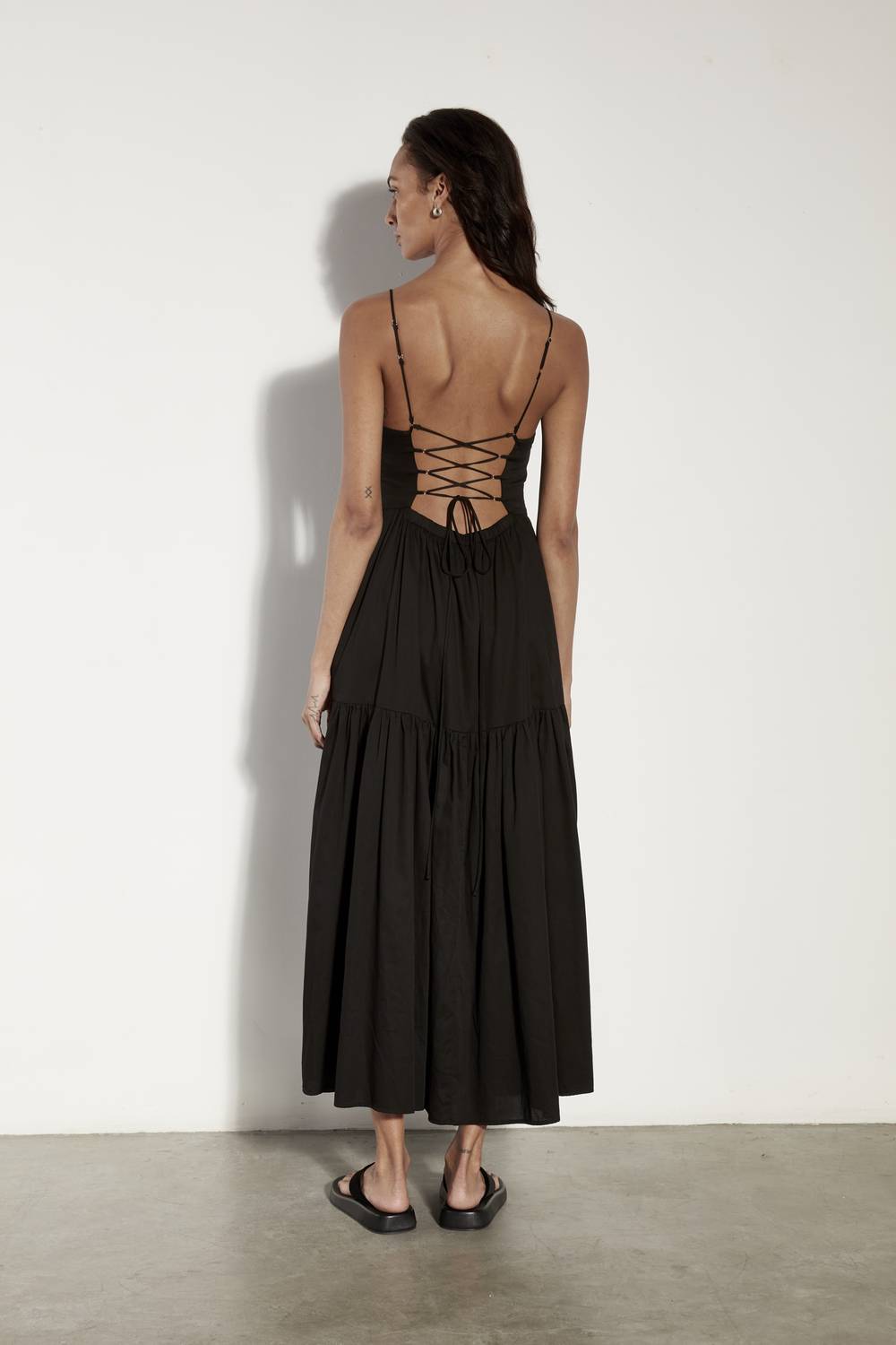 Enza Costa - OPEN BACK TIERED DRESS