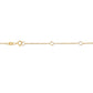 10K Yellow Gold 1/2 Carat Round Brilliant-Cut Diamond Modern Bezel-Set Solitaire 16"-18" Pendant Necklace (H-I Color, SI2-I1 Clarity)