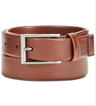 Cinto casual tubular elástico masculino Kenneth Cole Reaction marrom tamanho grande